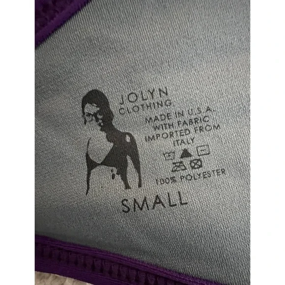 Jolyn Bikini Swim Top Vent Small Purple (Grape)‎ New with tags - Picture 4 of 5